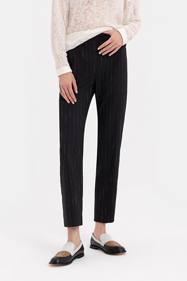 ECRU DESIGN FILLED SKINNY LEG TROUSERS 2