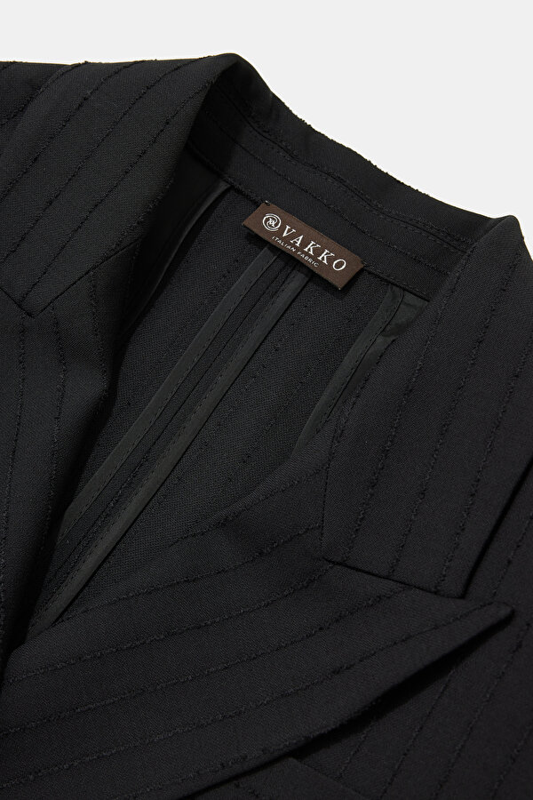 BLACK LONG SLEEVE ASYMMETRIC DRESS 6