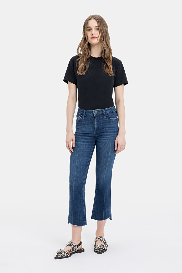 MINI BOOT CUT FLARE JEAN PANTOLON