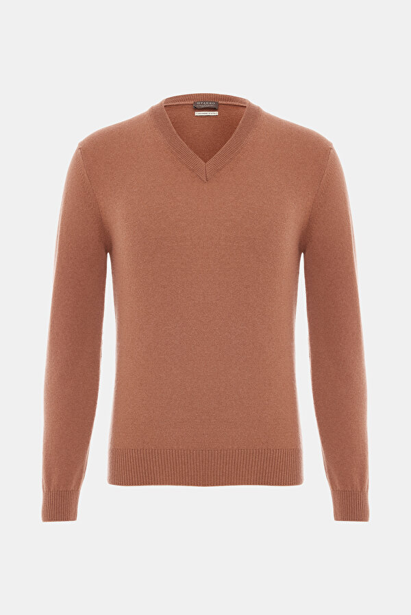 BRICK V NECK TRICOT