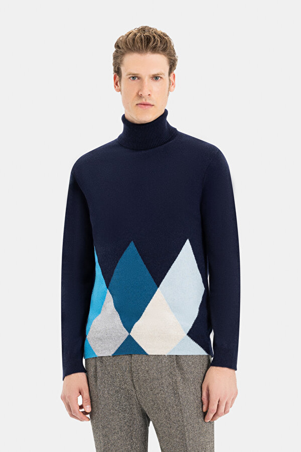 GREY TURTLENECK TRICOT