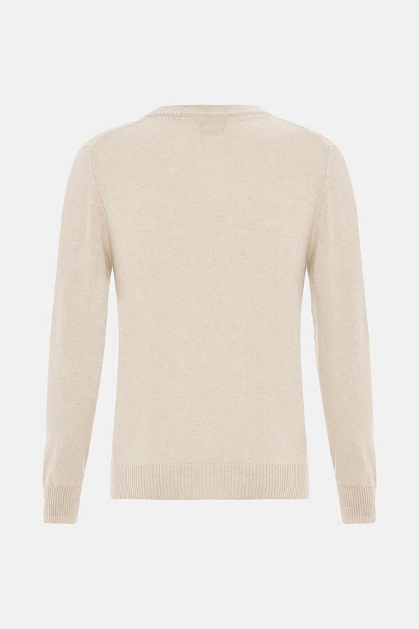 ECRU V NECK TRICOT 2