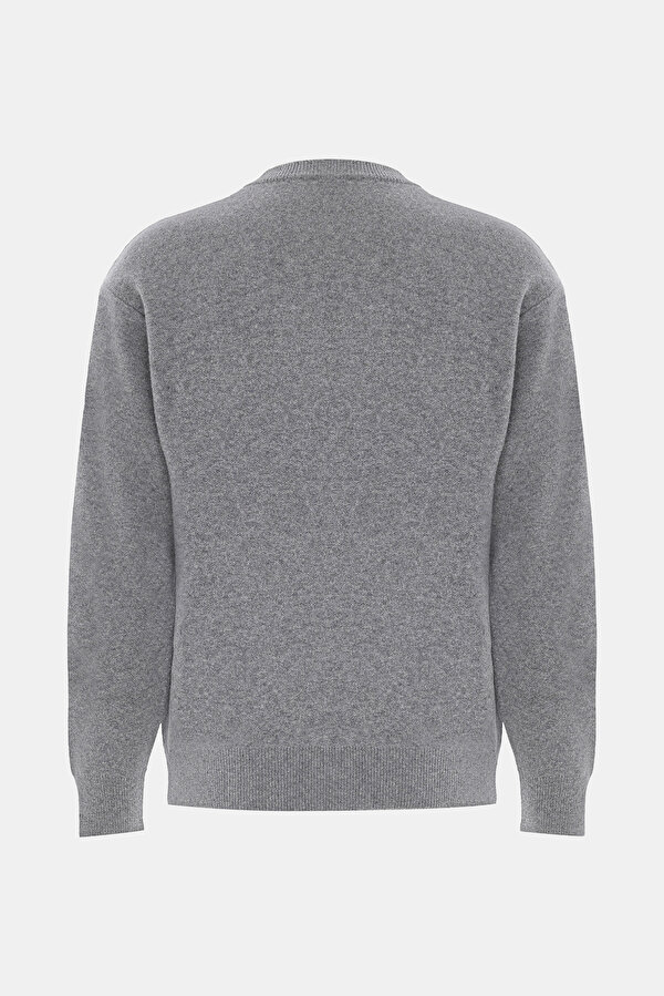 ANTHRACITE MELANGE BASIC / ROUND NECKLINE TRICOT 6