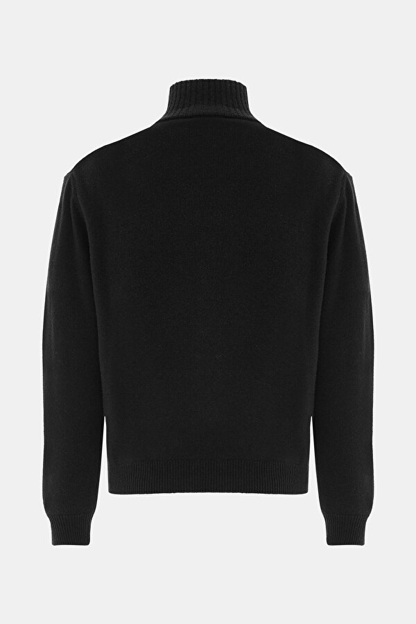 BLACK 1/2 TURTLENECK TRICOT 2