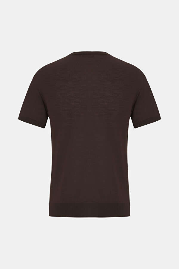 BROWN BASIC / ROUND NECKLINE TRICOT 2