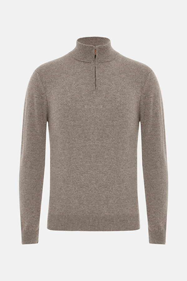 GRAY MELANGE 1/2 TURTLENECK TRICOT