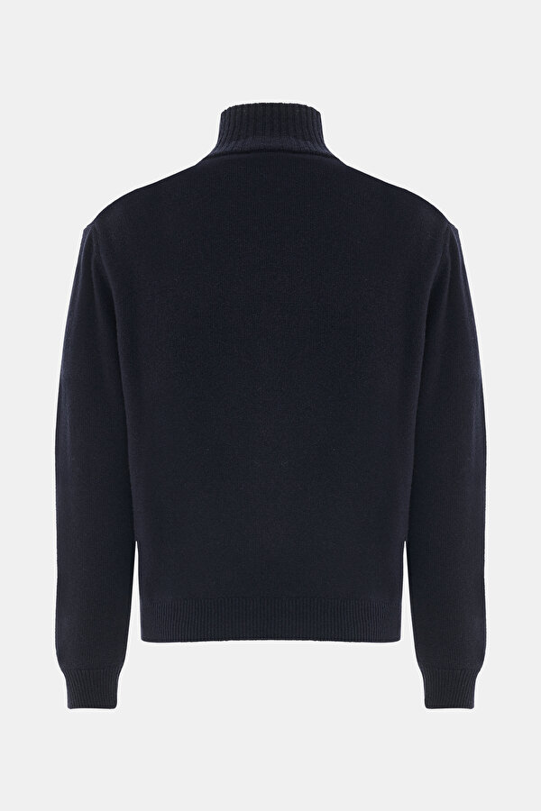 NAVY BLUE 1/2 TURTLENECK TRICOT 2