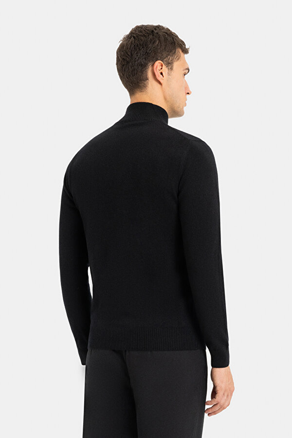BLACK 1/2 TURTLENECK TRICOT 2