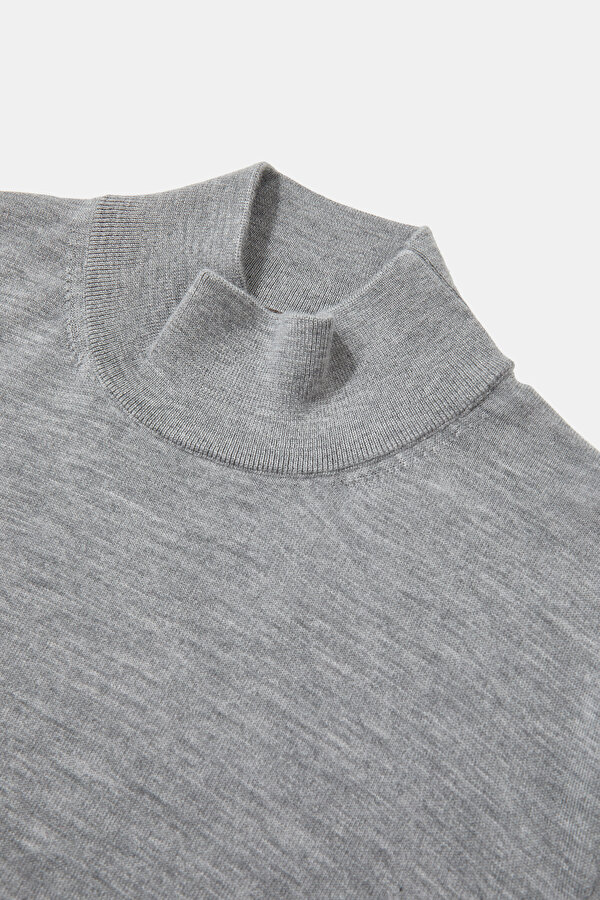 GRAY MELANGE 1/2 TURTLENECK TRICOT 7