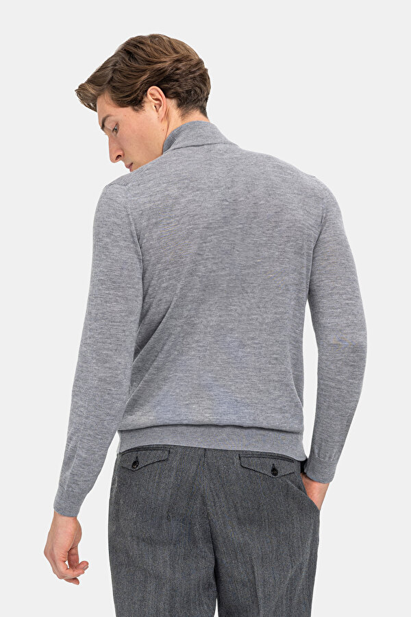 GRAY MELANGE 1/2 TURTLENECK TRICOT 2