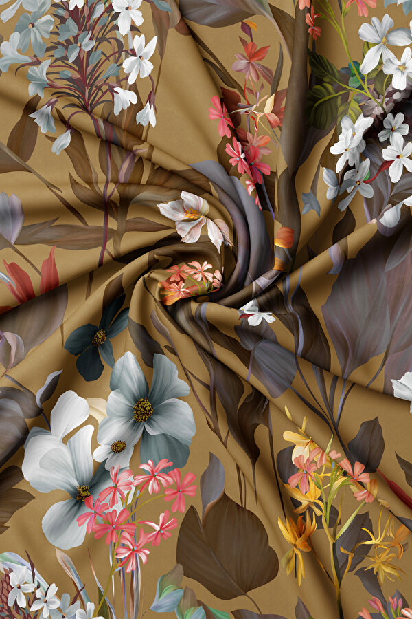 CAMEL TWILL SCARF 2