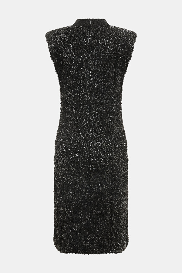 BLACK SLEEVELESS DRESS 6