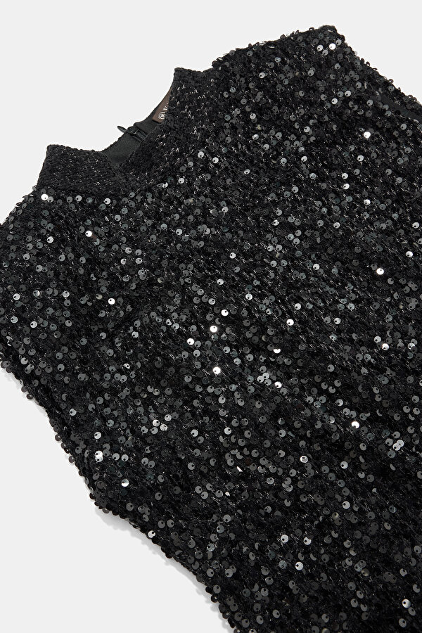 BLACK SLEEVELESS DRESS 7
