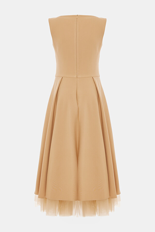 NATURAL SLEEVELESS DRESS 6