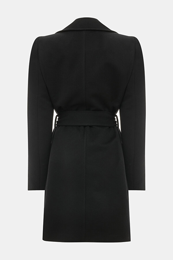 BLACK WOOL REEFER JACKET 2