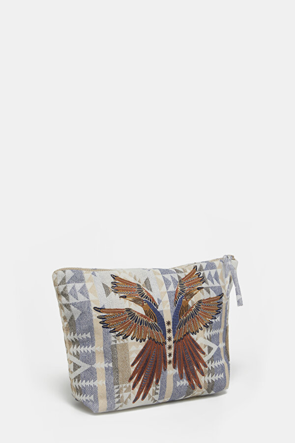 ECRU GEOMETRIC DESIGN BAG 2