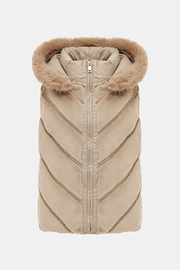BEIGE ECO FUR 6