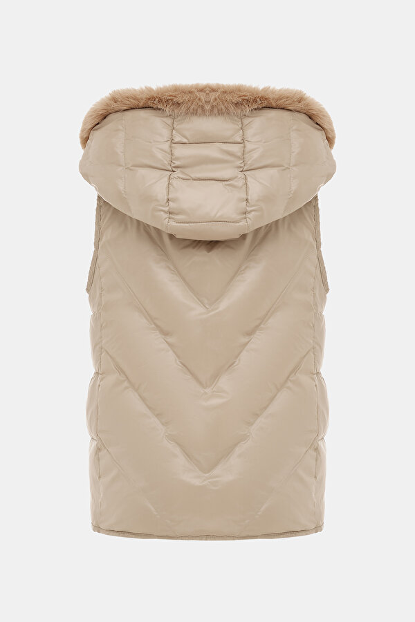 BEIGE ECO FUR 7