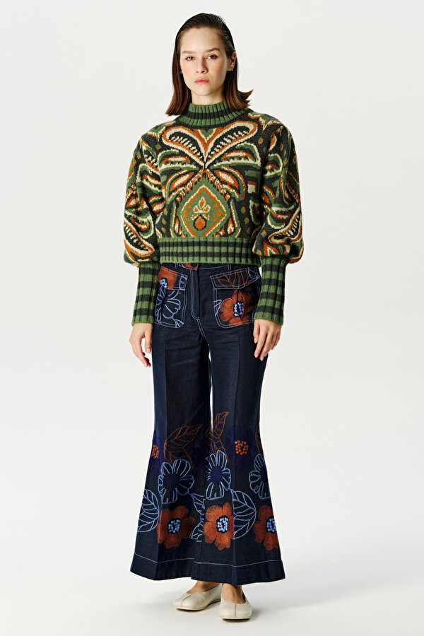 MULTICOLOR VİSCOSE TROUSERS