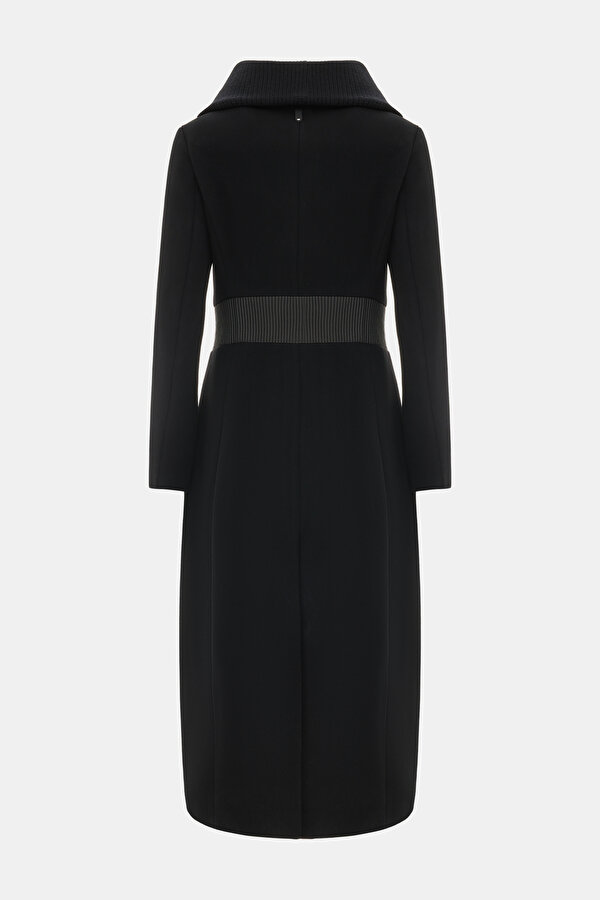 BLACK WOOL REEFER JACKET 2