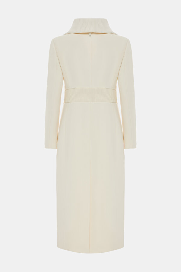 CREAM WOOL REEFER JACKET 2