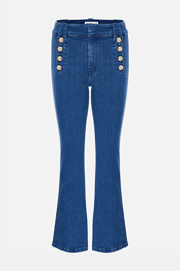 LONG FLARE JEAN PANTS
