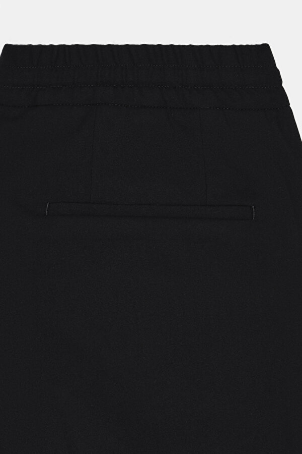 BLACK PLAIN FLANNEL TROUSERS 6