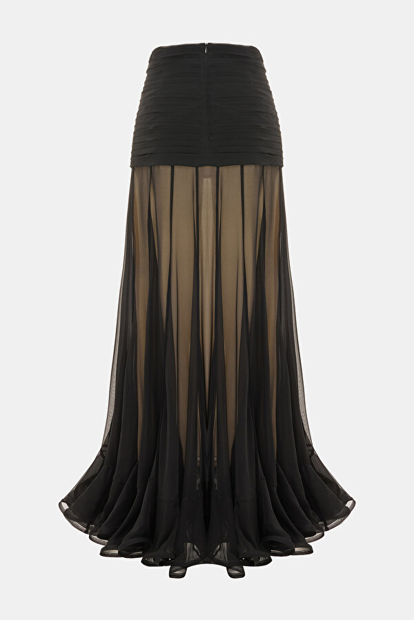 BLACK SILK SKIRT 2