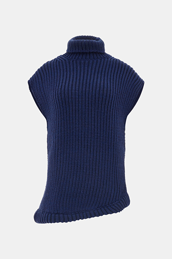 NAVY BLUE WOOL JERSEY