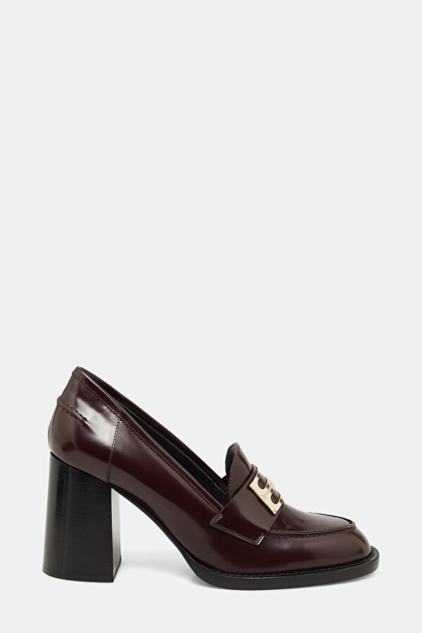 MAROON LEATHER SHOES