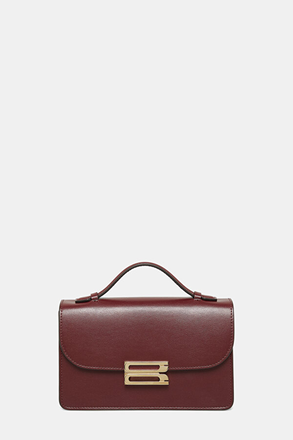 MAROON LEATHER BAG