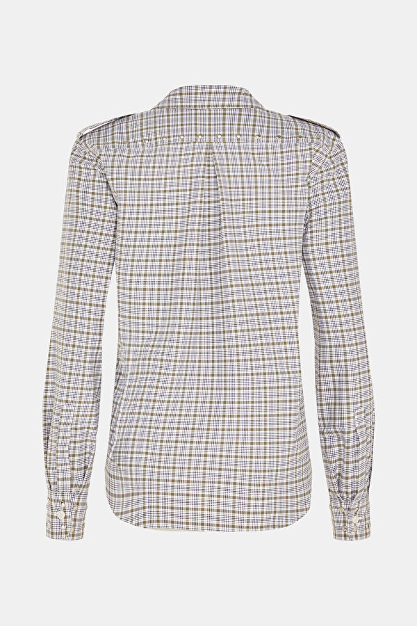 WHİTE DESİGN FILLED LONG SLEEVE BLOUSE 2