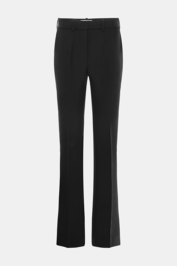 BLACK STRAİGHT CUT TROUSERS