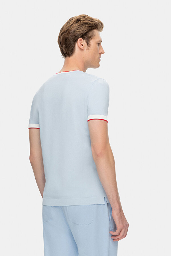 MAVİ O YAKA KISA KOLLU T-SHIRT 2