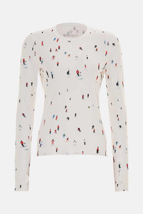 MULTİCOLOR DESIGN FILLED BLOUSE