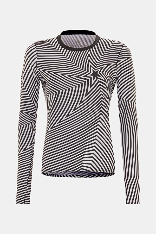 WHİTE DESIGN FILLED BLOUSE
