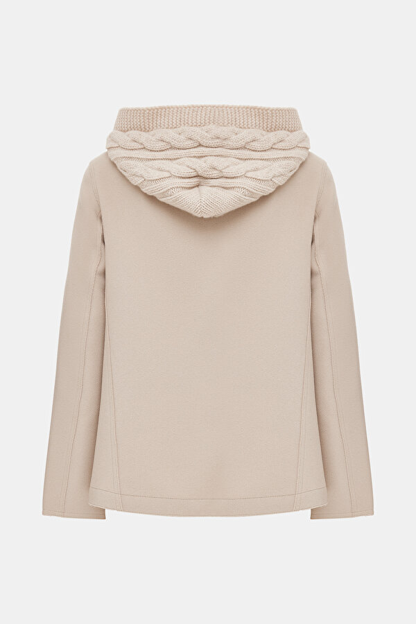 BEIGE WOOL REEFER JACKET 7