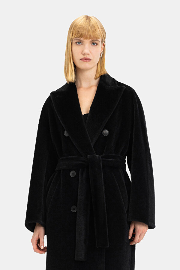 BLACK WOOL/CASHMERE OVERCOAT 7