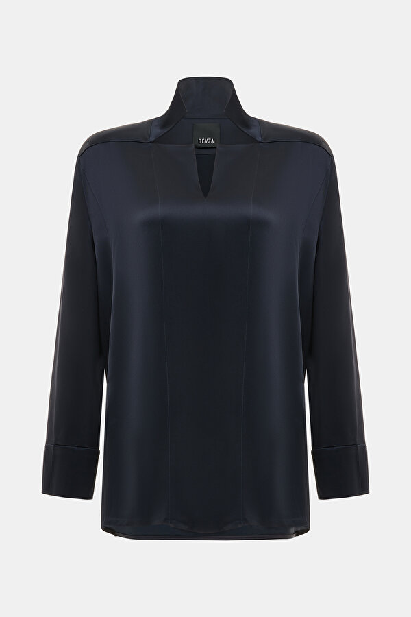 NAVY BLUE BLOUSE
