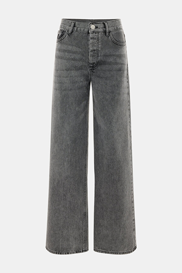 BLACK STRAIGHT CUT TROUSERS