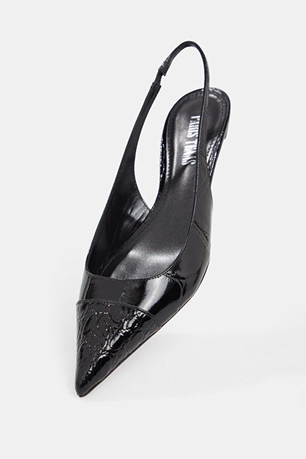 BLACK LEATHER SHOES 6
