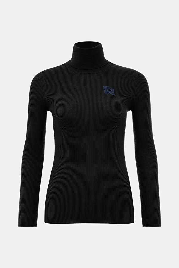 BLACK WOOL JERSEY