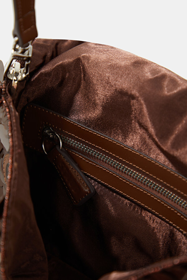 BROWN RAYON BAG 6