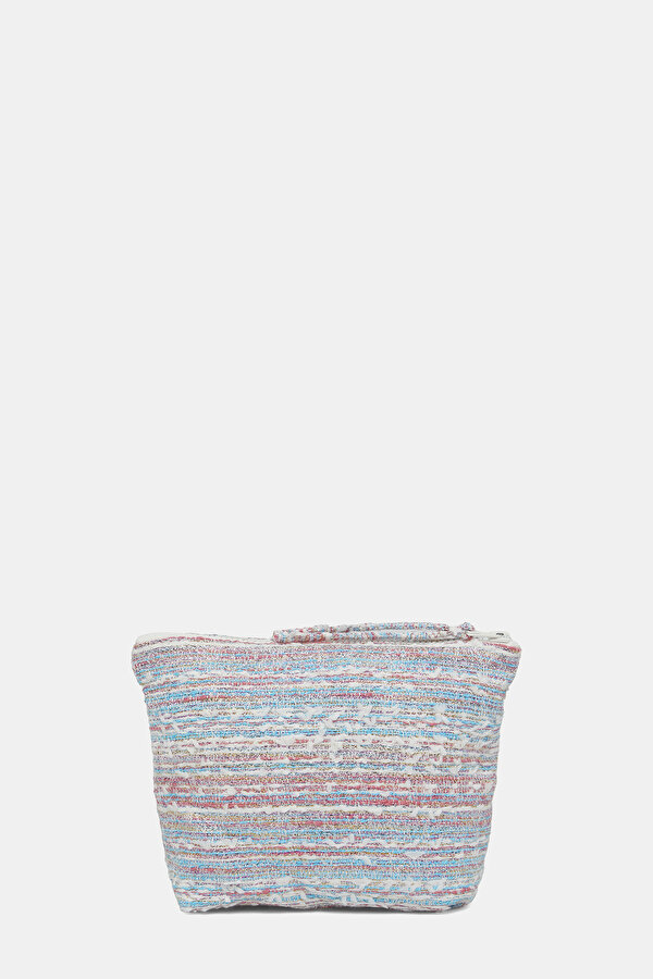 WHITE GEOMETRIC DESIGN BAG