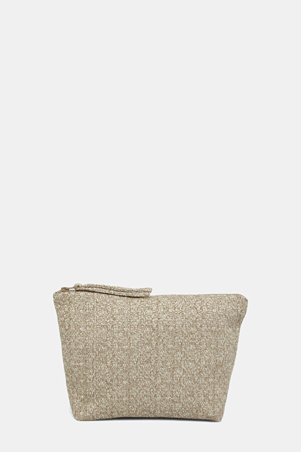 BEIGE GEOMETRIC DESIGN BAG