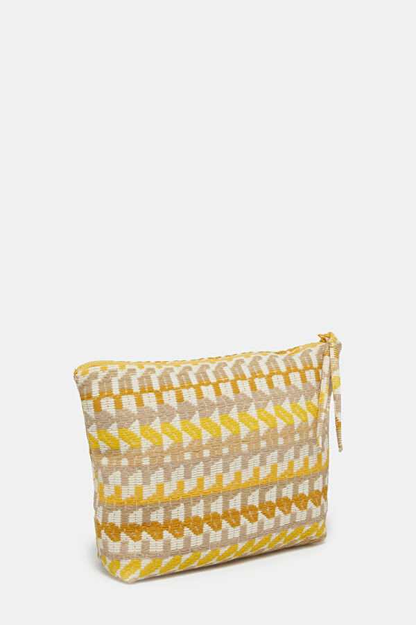 ECRU GEOMETRIC DESIGN BAG 2