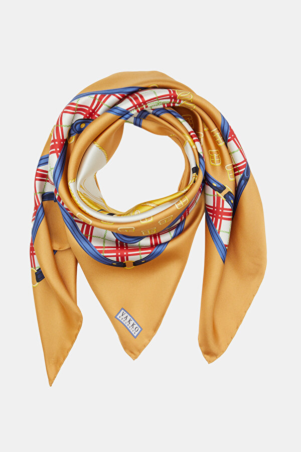 ORANGE OBJECT DESIGN TWILL SCARF 2