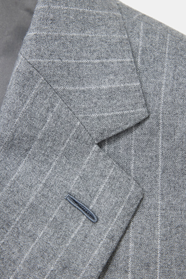 GRAY MELANGE WOOL SUIT 11