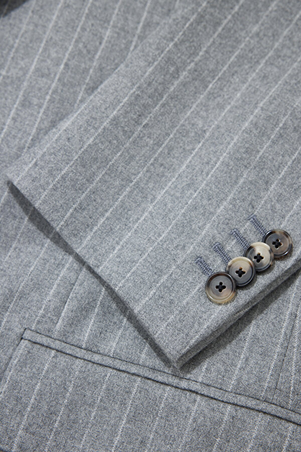 GRAY MELANGE WOOL SUIT 12