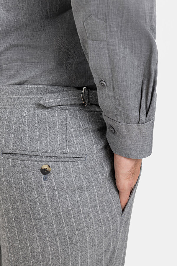 GRAY MELANGE WOOL SUIT 7
